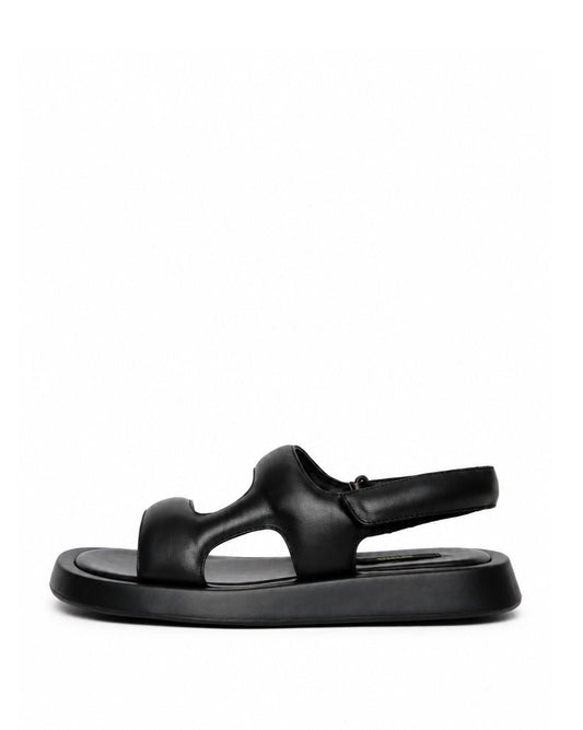 Black Minimal Sandals