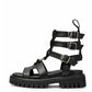 Black Chain Sandals
