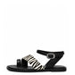 Zebra Strap Sandals