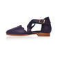 Mangrove Leather Flats In Purple