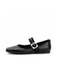 Black Mary Jane Flats