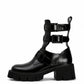 Black Buckle Boots