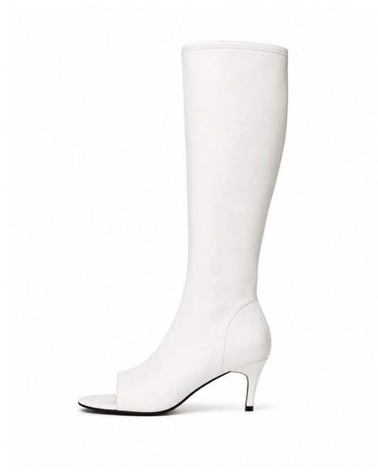 White Heeled Boots