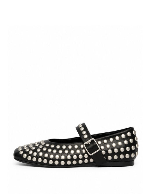 Studded Mary Jane Flats