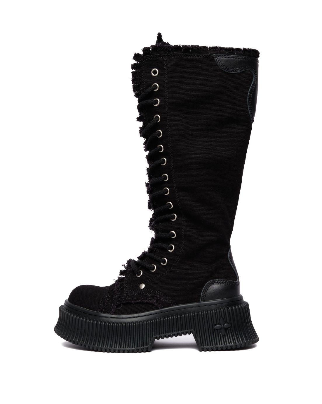 Black Canvas Boots