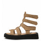 Beige Gladiator Sandals