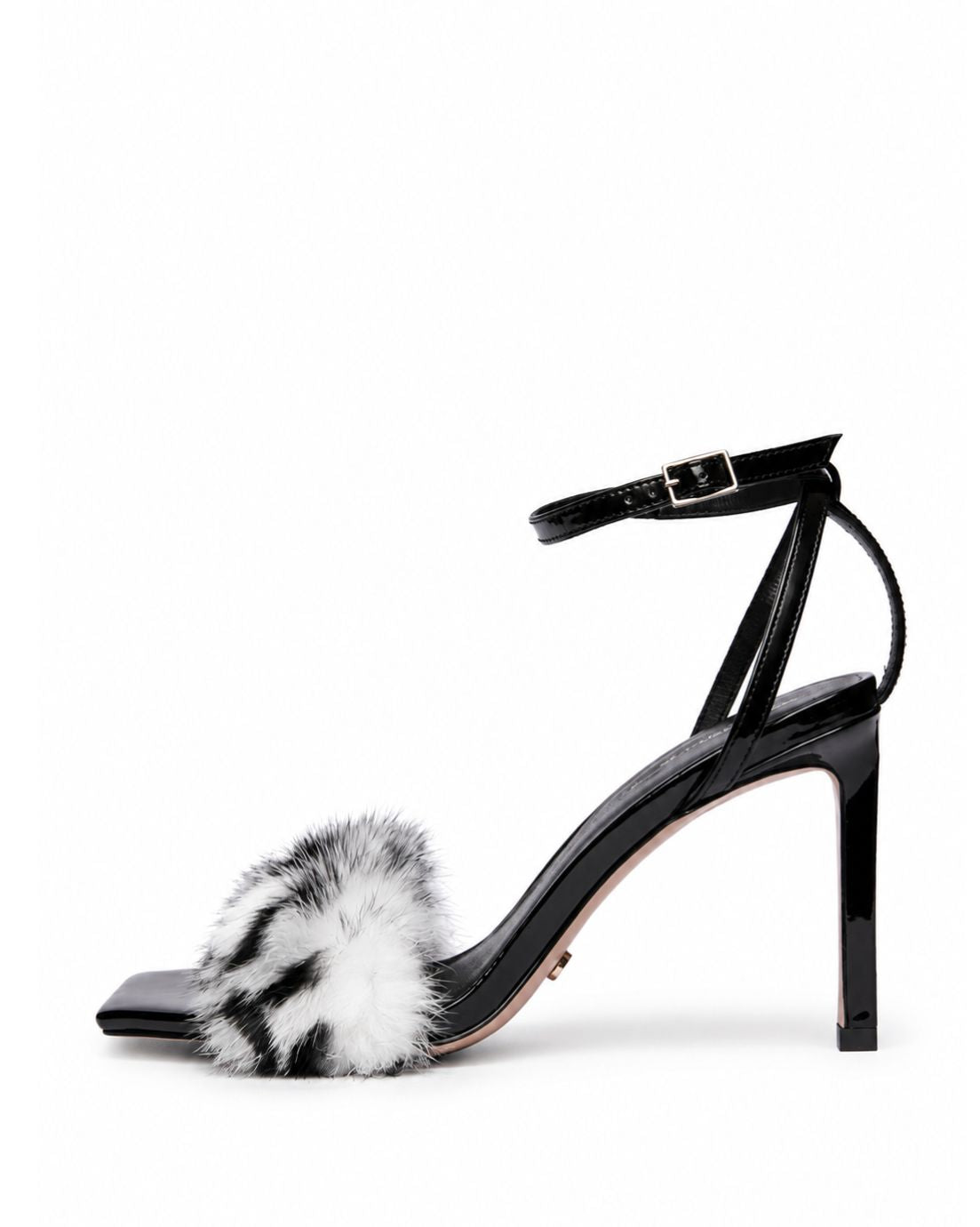 Monochrome Fur Heels
