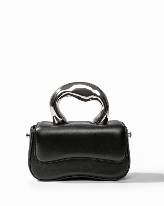 Black Handle Box Bag