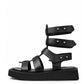 Black Gladiator Sandals