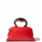 Red Sculptural Evening Bag