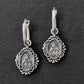 VIRGIN MARY EARRINGS IN SILVER