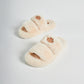 Fur Milk Sandals