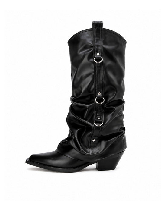 Black Slouch Boots
