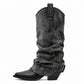 Grey Slouch Boots
