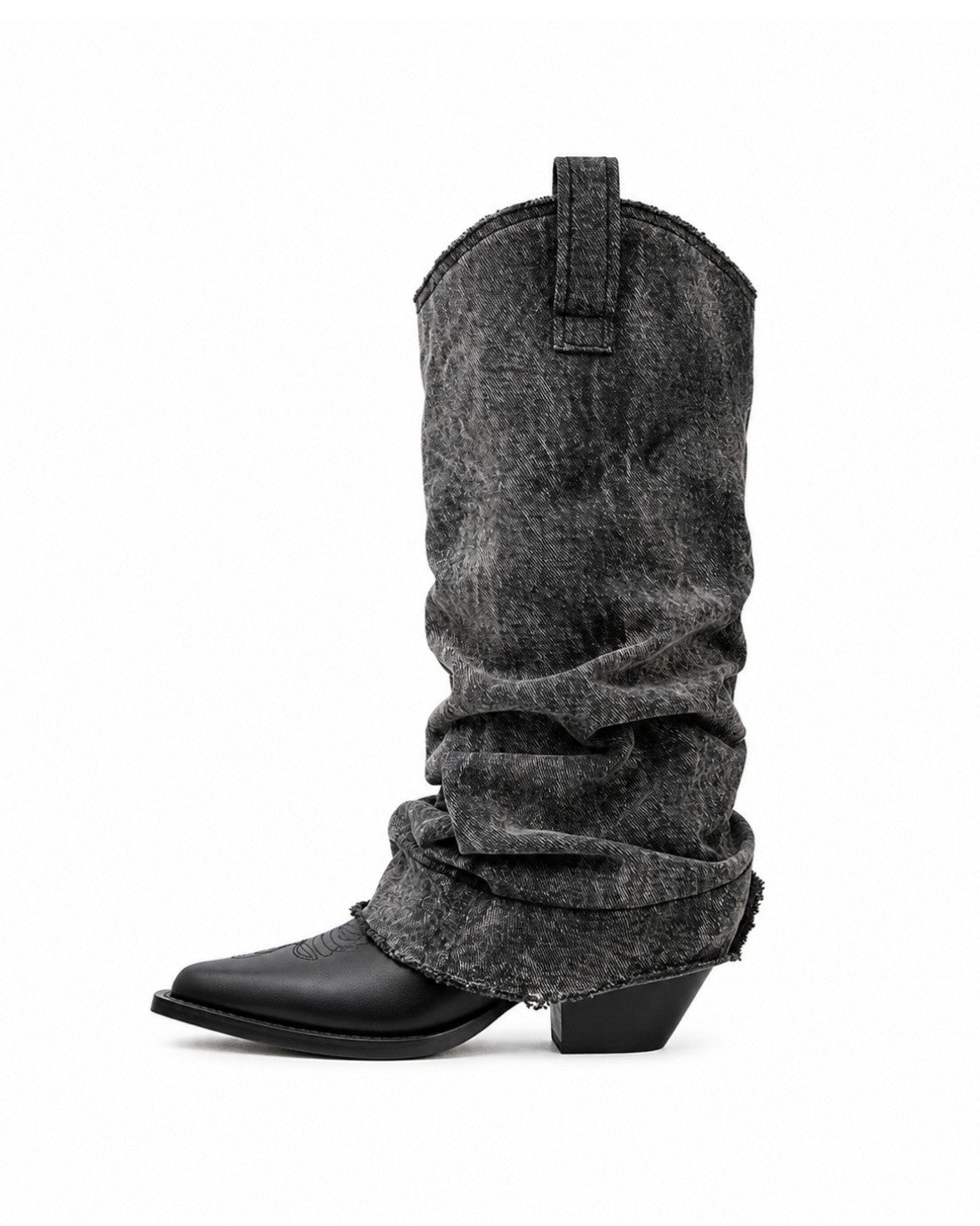 Grey Slouch Boots