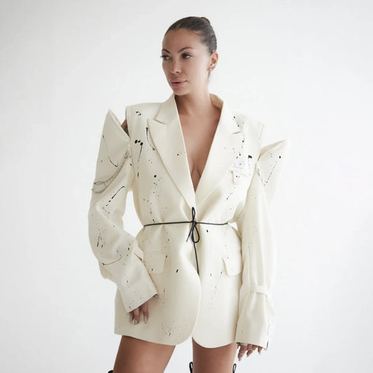 Old Money Blazer in Milky Way