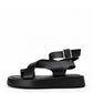 Black Layered Sandals