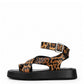 Leopard Wrapped Sandals