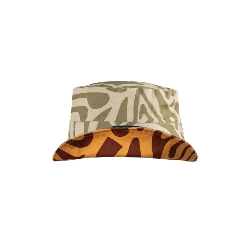 PIERCED SAGE & OLIVE / CINNAMON & HONEY BUCKET HAT