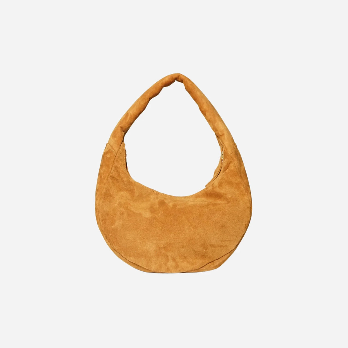 The Circle bag Small Suede- Camel