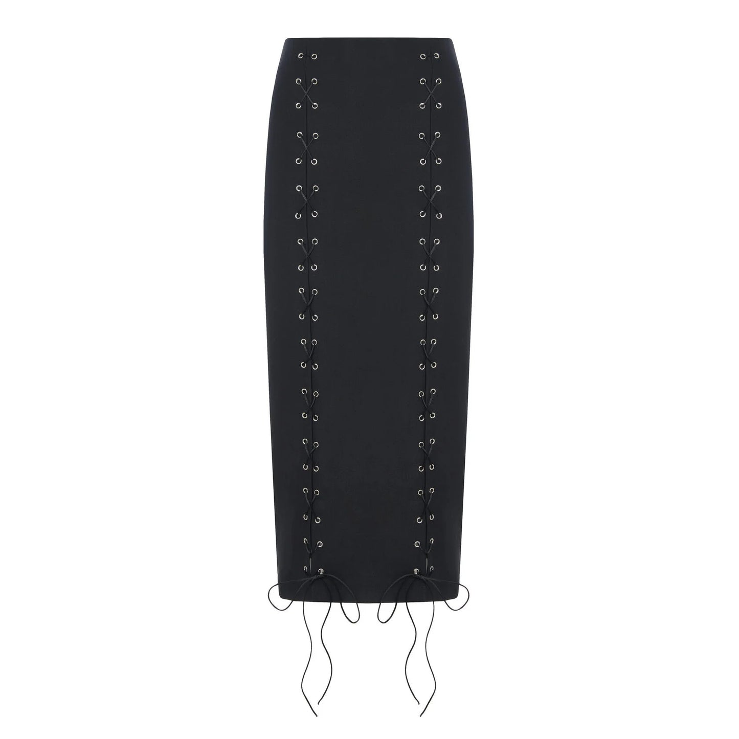 SKIRT WITH GROMMETS