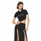 SKIRT WITH GROMMETS