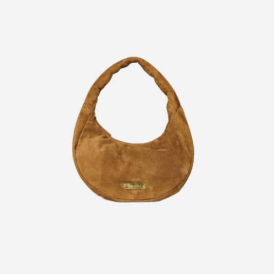 The Circle bag Small Suede- Chocolate