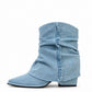 Denim Slouch Boots