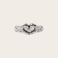 HEART EMOJI RING IN SILVER