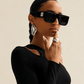 Black Rectangle Sunglasses