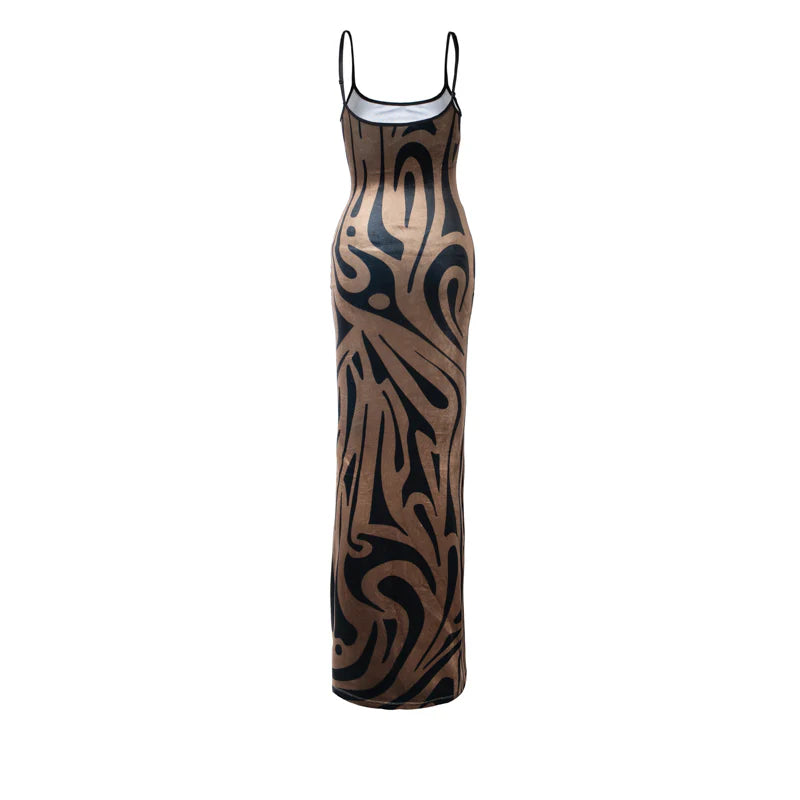 SAGE & BLACK ROSE DRESS