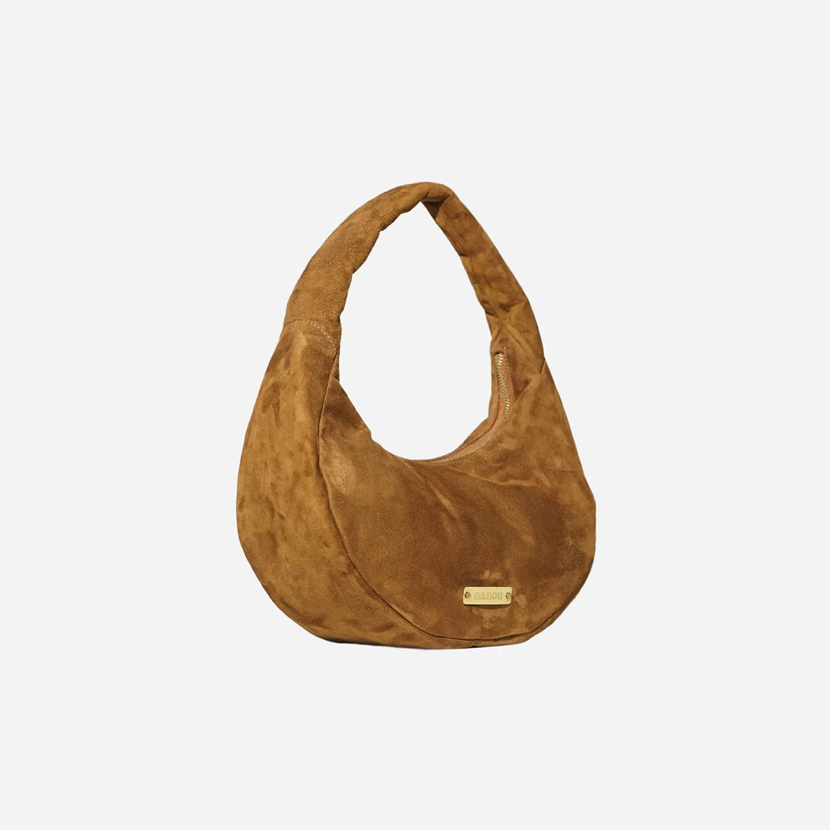 The Circle bag Small Suede- Chocolate