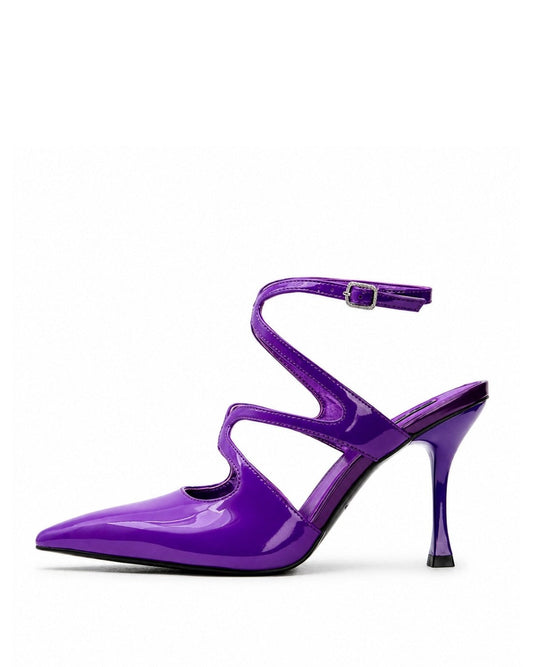Purple Patent Heels