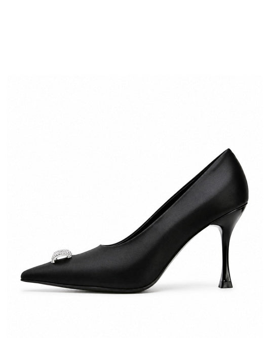 Black Crystal Pumps