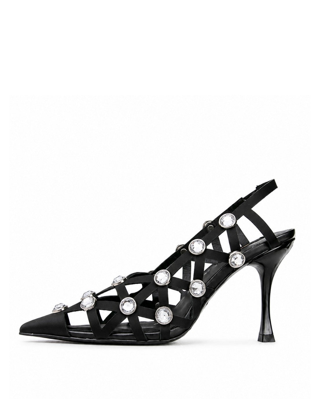 Crystal Cage Heels