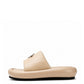 Beige Platform Slides