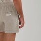 CUFFED LOUNGE LINEN SHORTS