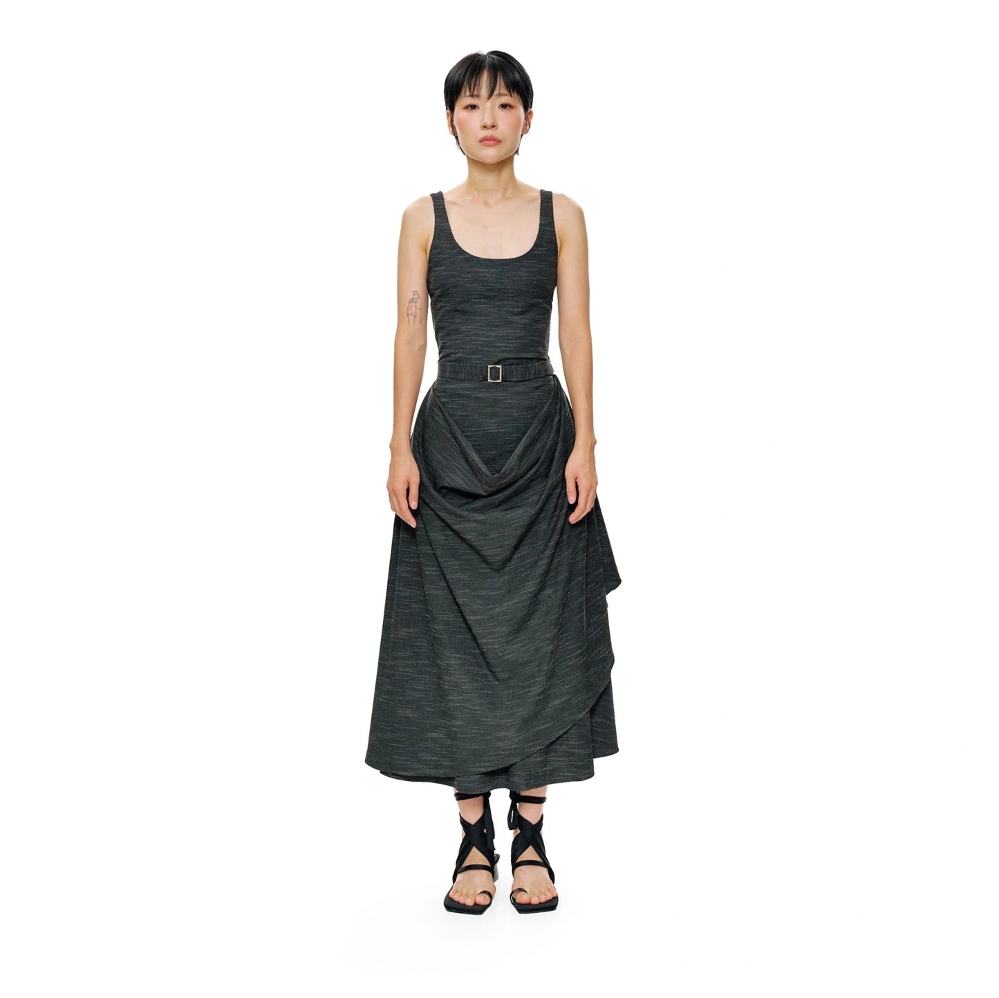 FOUNTAIN ASSYMETRIC DRESS