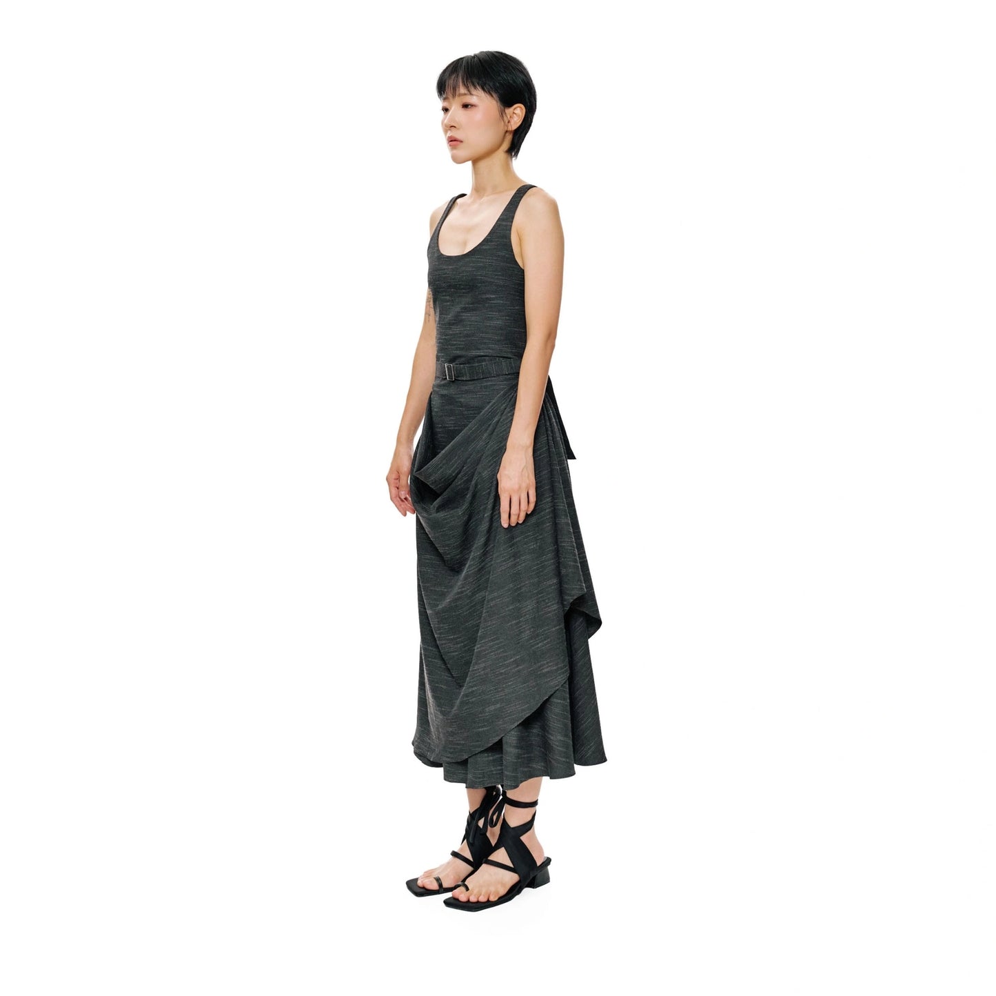 FOUNTAIN ASSYMETRIC DRESS