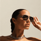 Silver Aviator Sunglasses