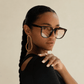 Oversized Rounded Black Sunglasses
