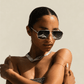 Silver Aviator Sunglasses