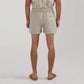 CUFFED LOUNGE LINEN SHORTS