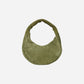 The Circle bag Small Suede- Olive