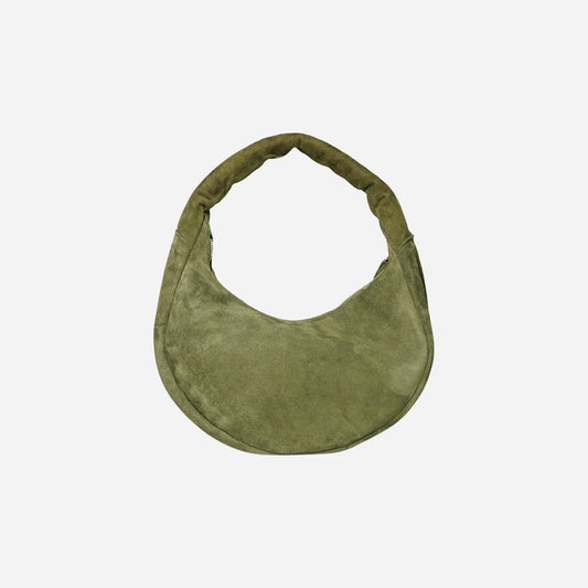 The Circle bag Small Suede- Olive