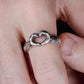 HEART EMOJI RING IN SILVER