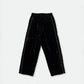 SILK VELVET TRACK PANTS BLACK