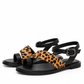 Leopard Toe Sandals
