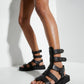 Black Gladiator Sandals