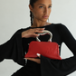 Red Sculptural Evening Bag
